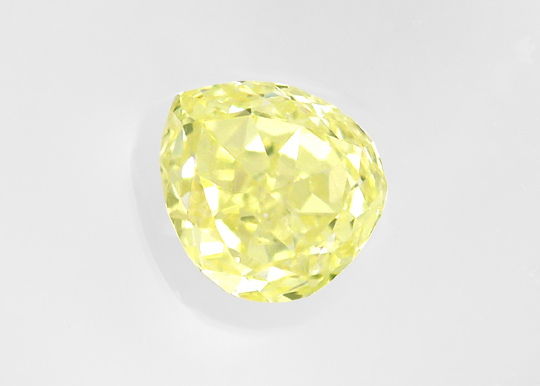 Foto 2 - Diamant 0,42 Fancy Yellow Zitrone Tropfen HRD, D6496