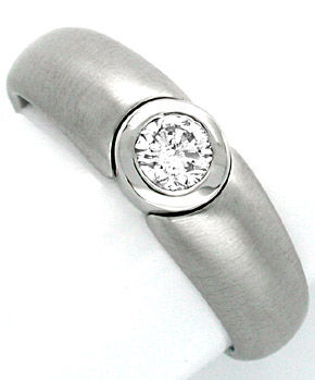 F0879, Typ XJ, Bandring Zarge Diamantfassung 6,1mm 0,5ct