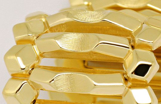 Foto 2 - Breites dekoratives Fantasie Gold-Armband Gelbgold 14K, K2376
